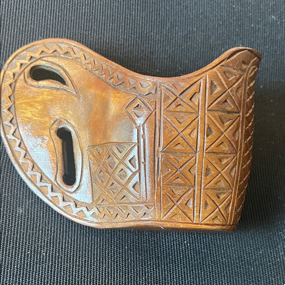 Wooden carved ceremonial cup from Yugoslavia